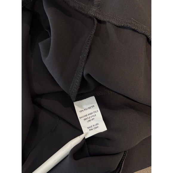 Amanda Uprichard Womens Dress Black Maxi One Shoulder A Line Party Evening Large - Picture 4 of 13